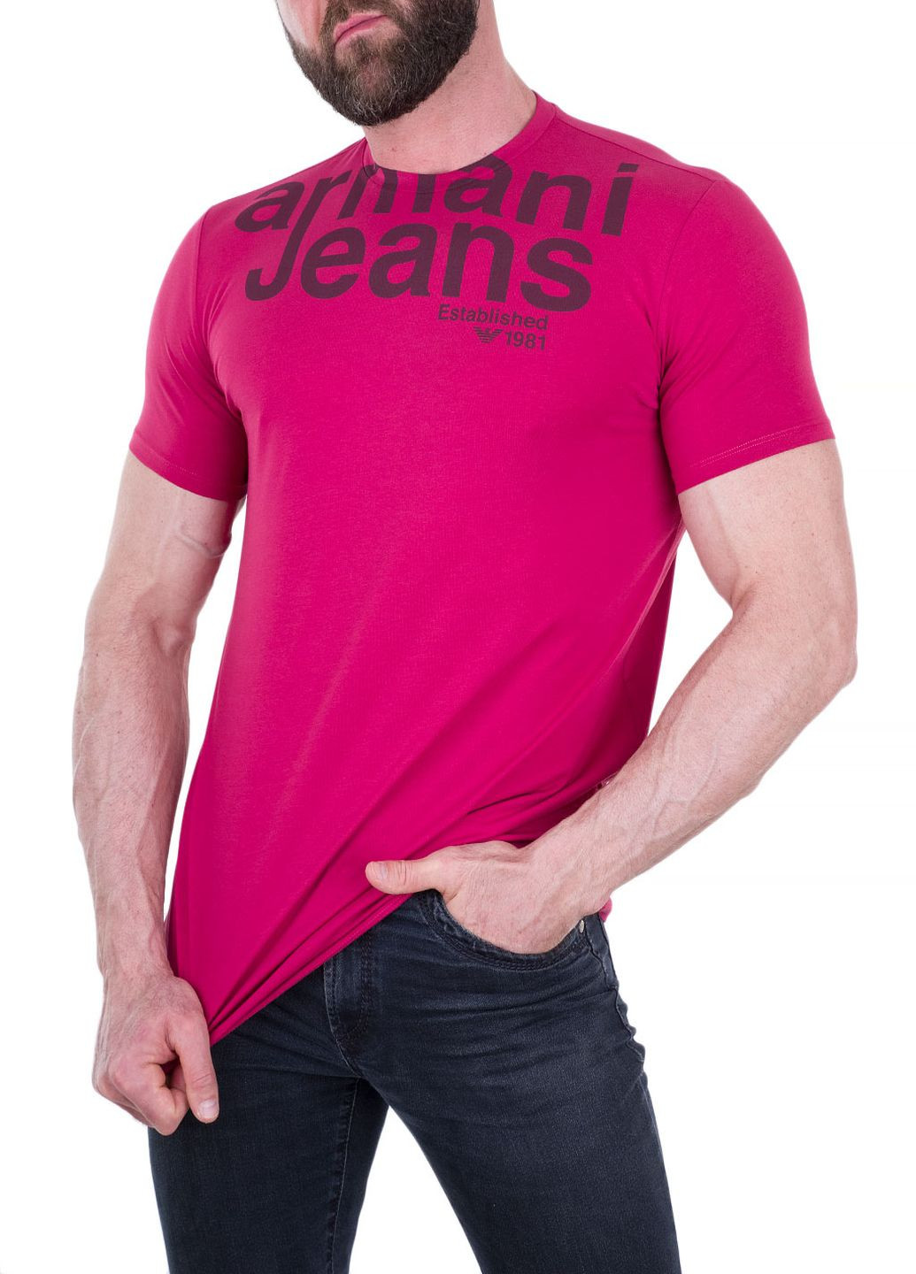 Рожева футболка Armani Jeans