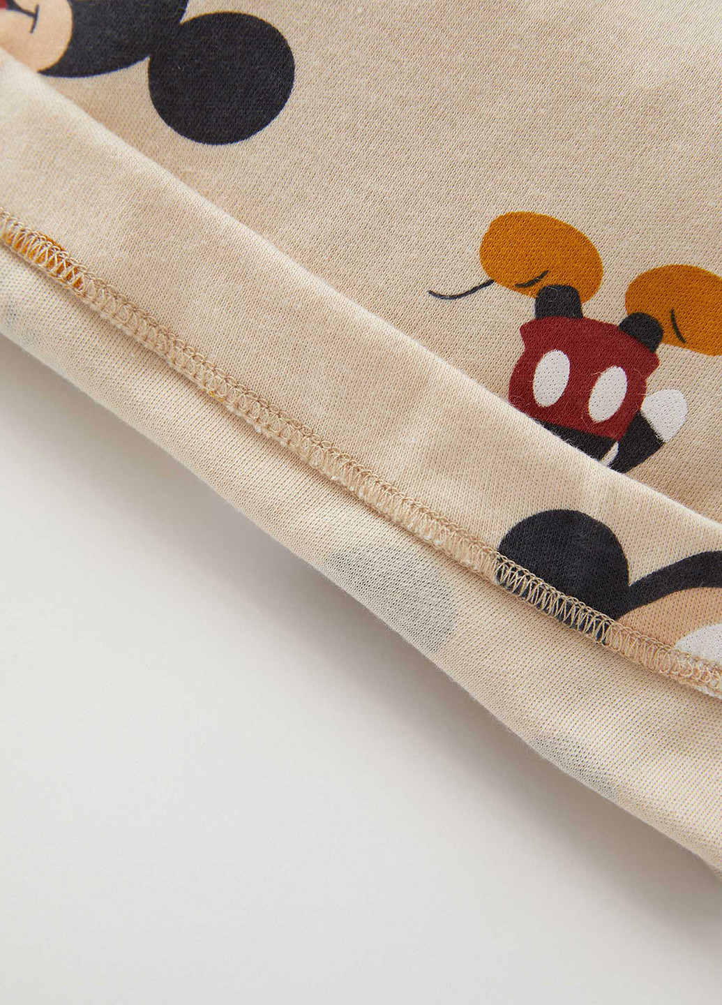 Штани Mickey & Minnie (Standard Characters) DeFacto Брюки джогери молочні кежуали трикотаж, бавовна