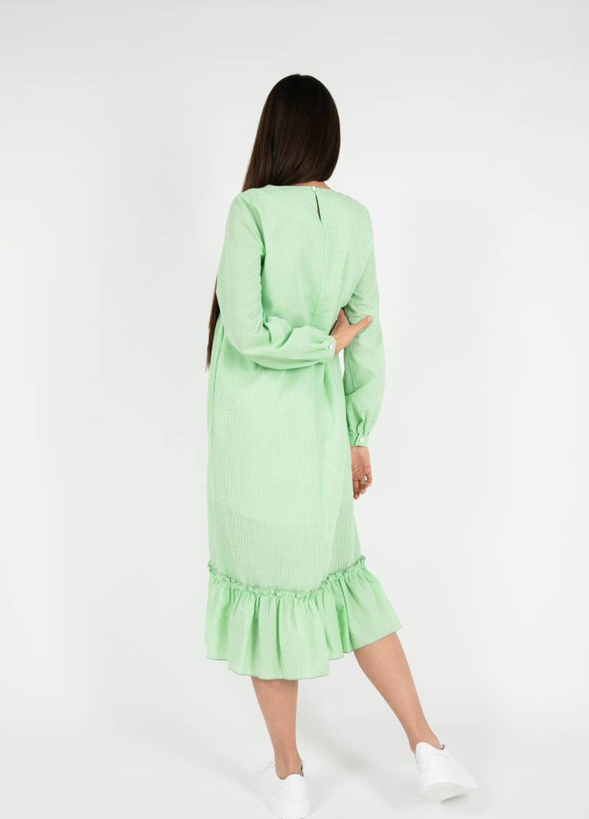Зеленое коктейльное платье "монако" с завышенной талией romashka, зеленый, xs|s 9823 Ромашка однотонное
