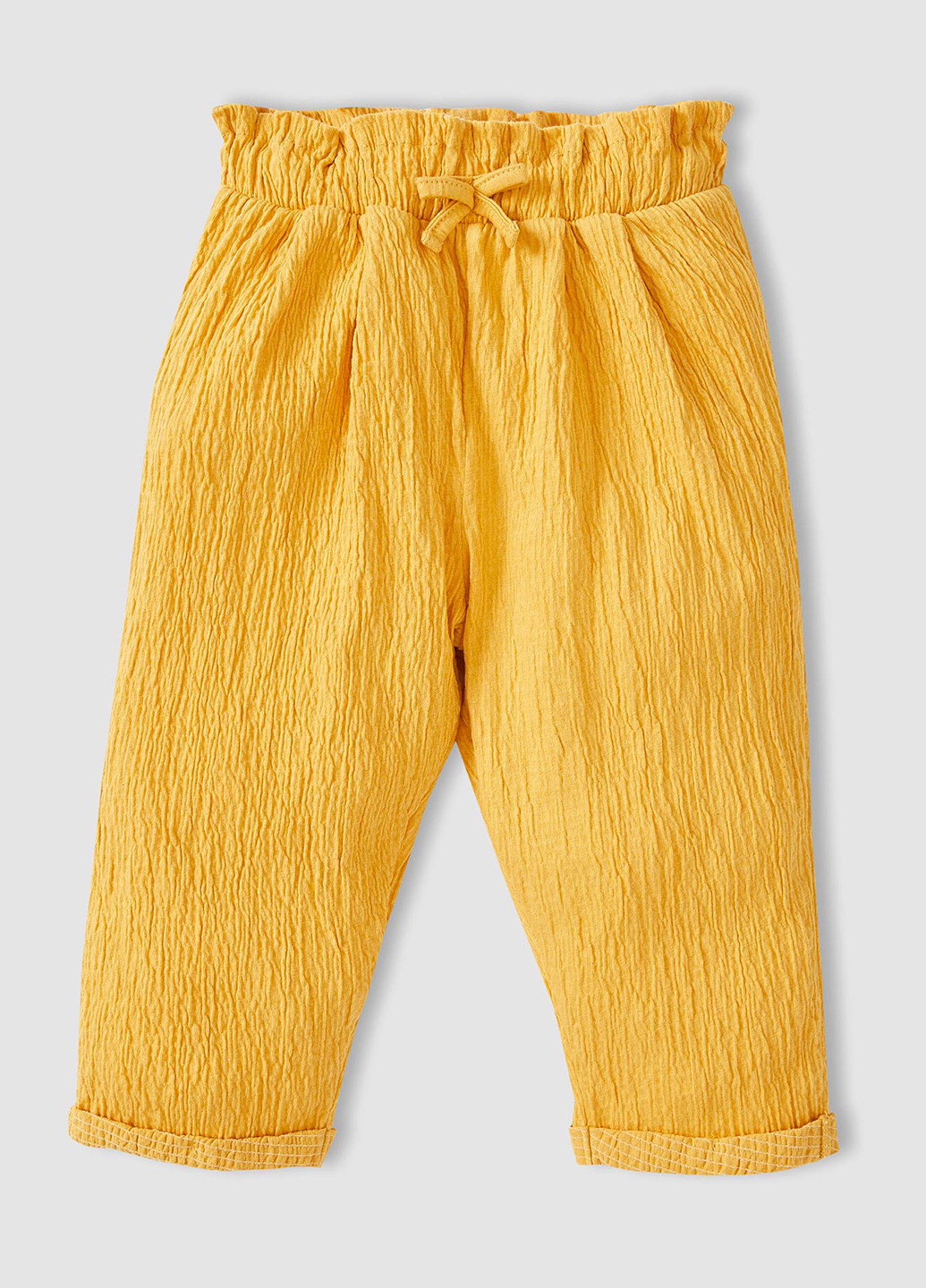 Желтые кэжуал летние каррот брюки DeFacto