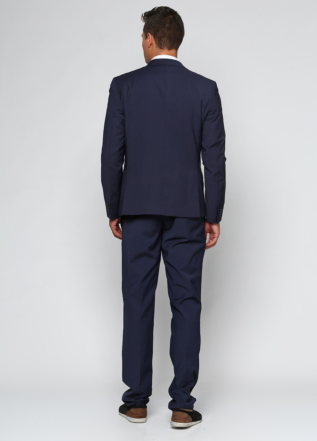 Темно-синий демисезонный костюм (пиджак, брюки) с длинным рукавом Guess by Marciano