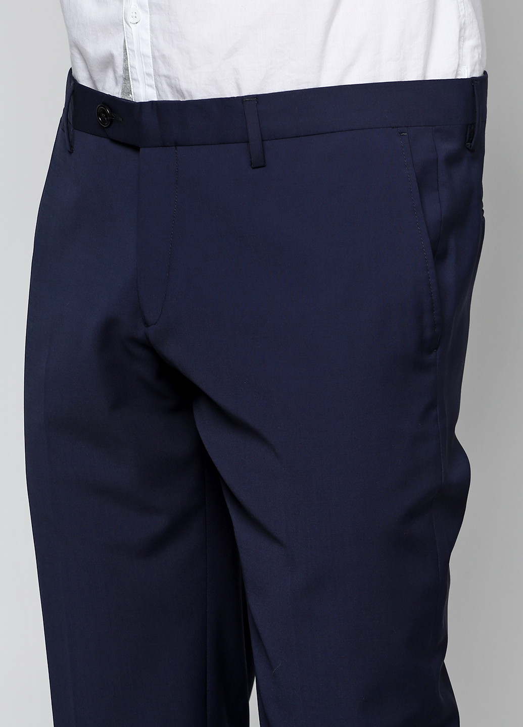 Темно-синий демисезонный костюм (пиджак, брюки) с длинным рукавом Guess by Marciano