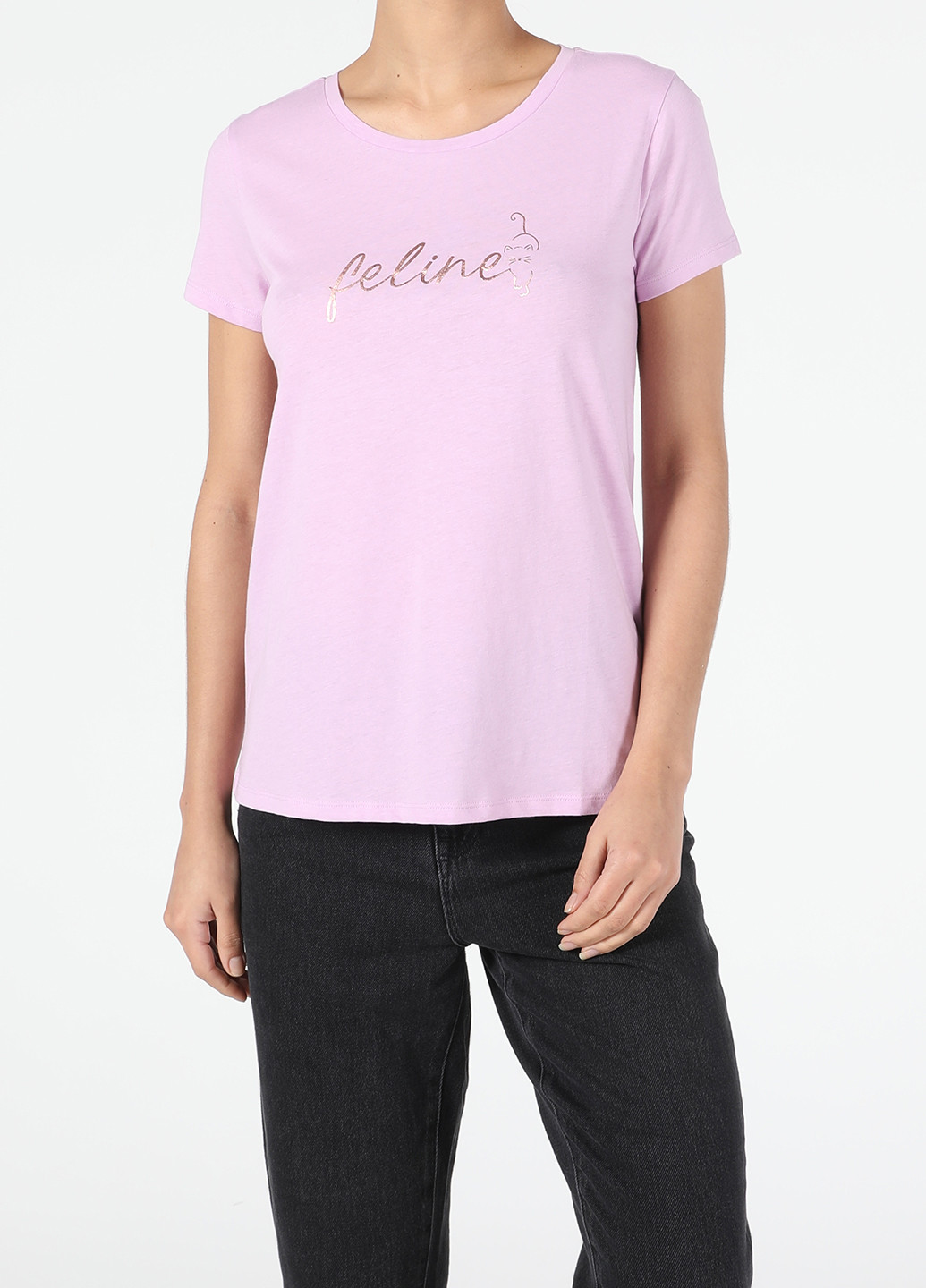 Рожево-лілова літня футболка Colin's