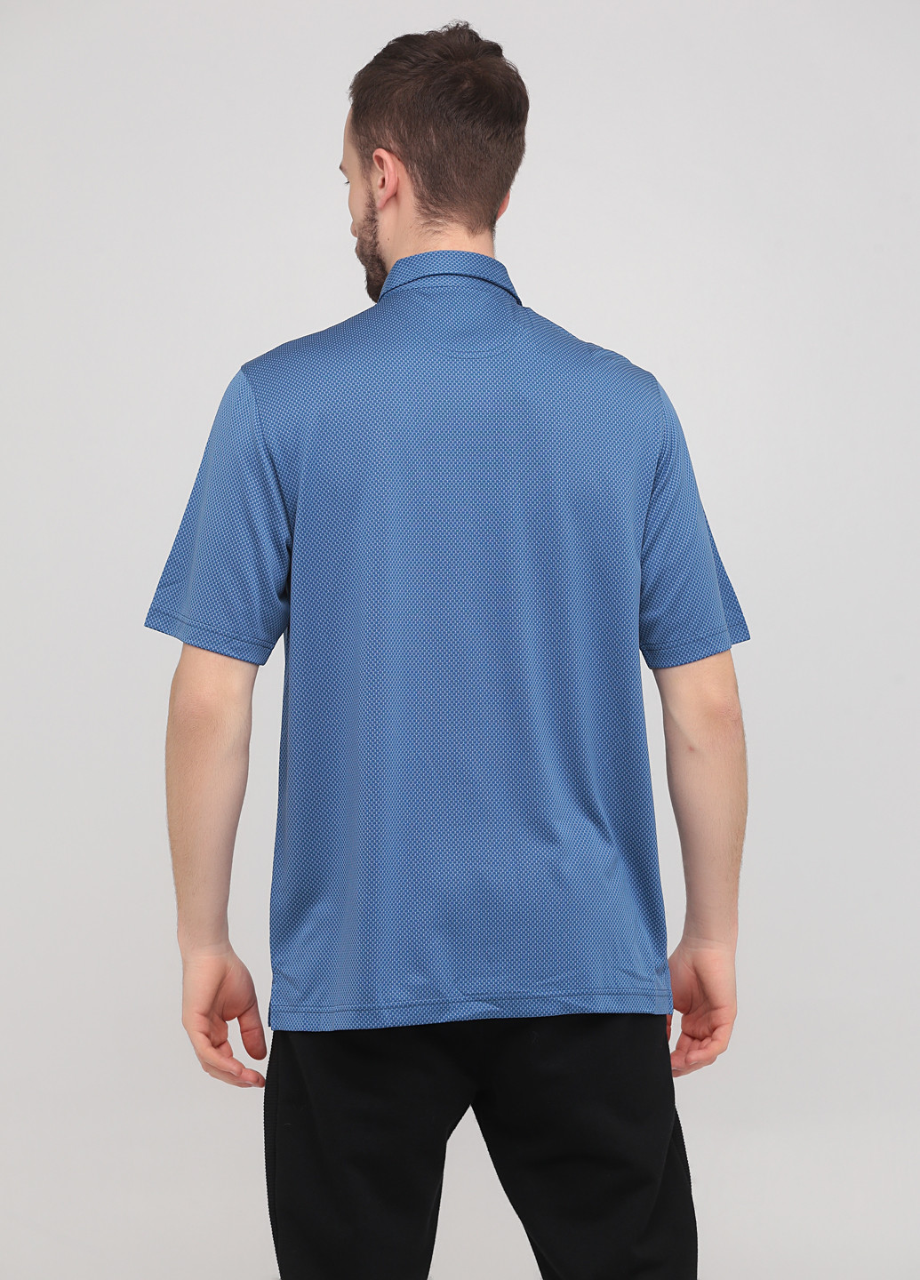 Темно-синяя футболка-поло для мужчин Greg Norman с орнаментом