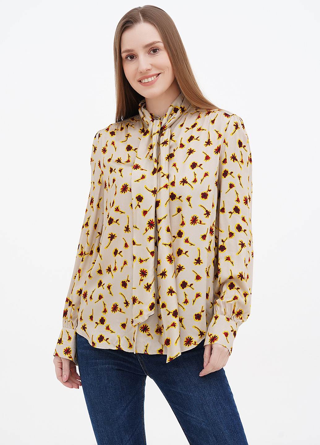 Светло-бежевая демисезонная блуза Diana Gallesi