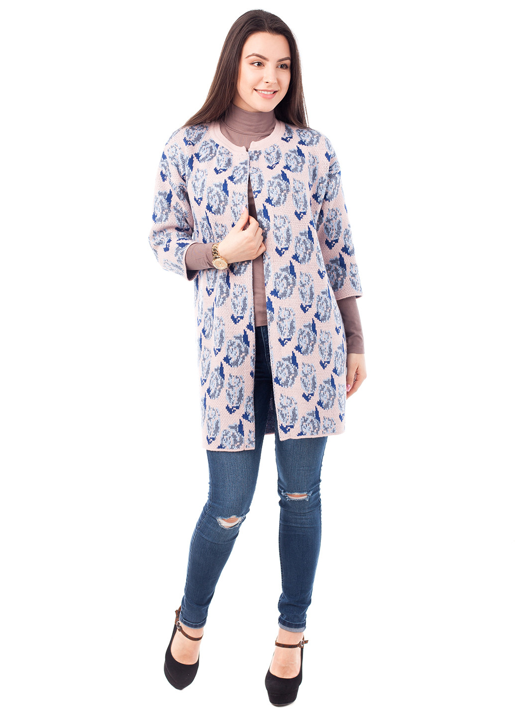 Разноцветный демисезонный кардиган Bakhur