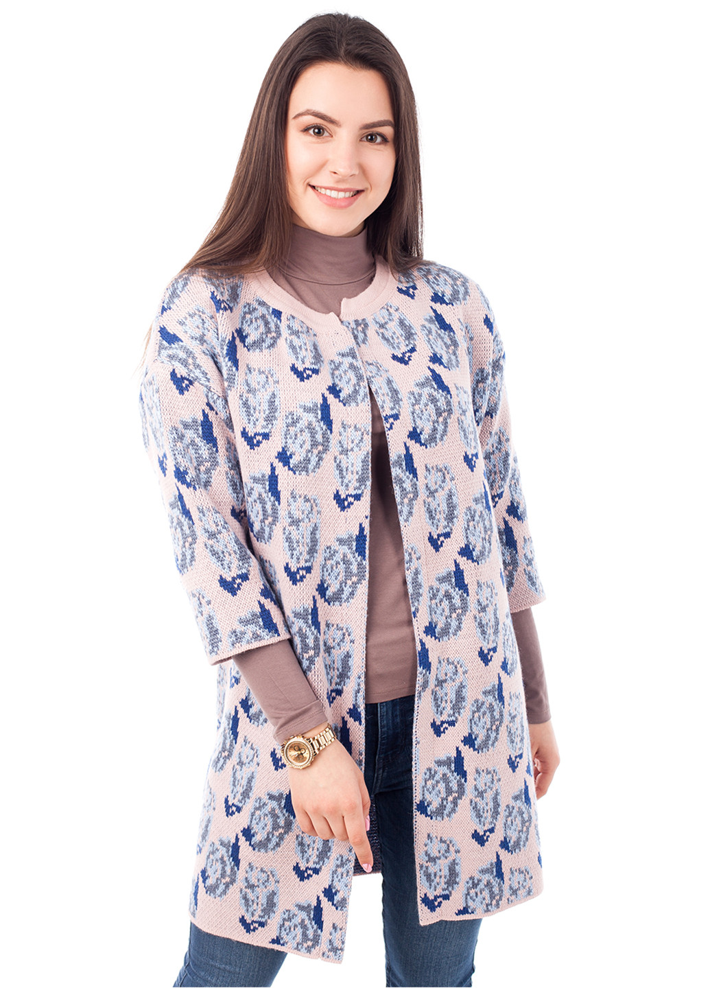 Разноцветный демисезонный кардиган Bakhur