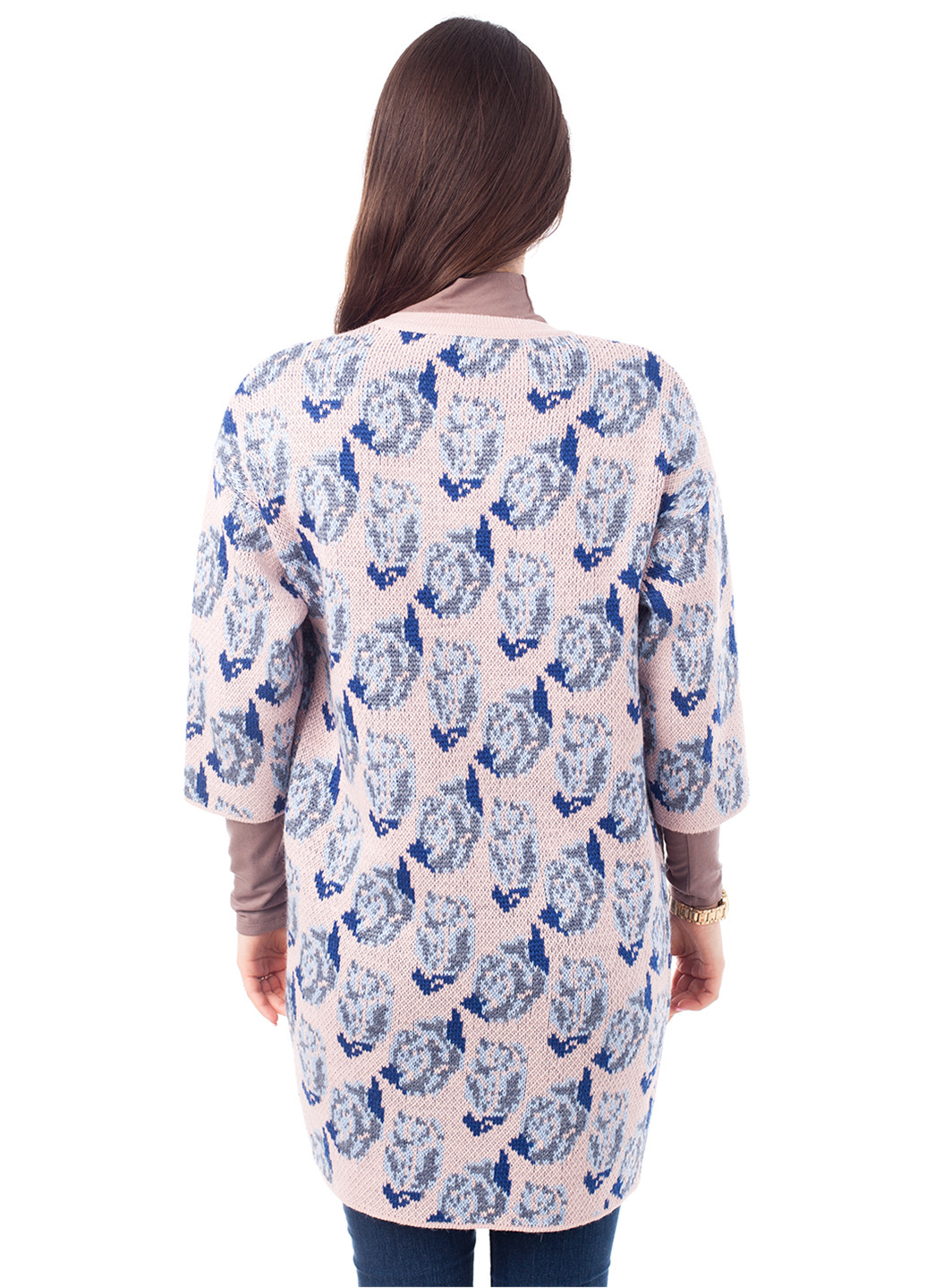 Разноцветный демисезонный кардиган Bakhur