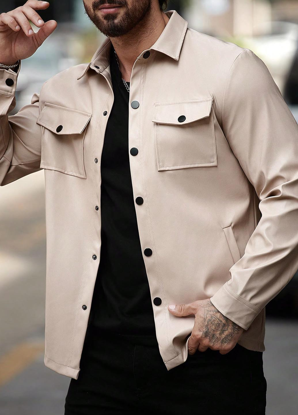 Куртка-сорочка SHEIN (346396569)