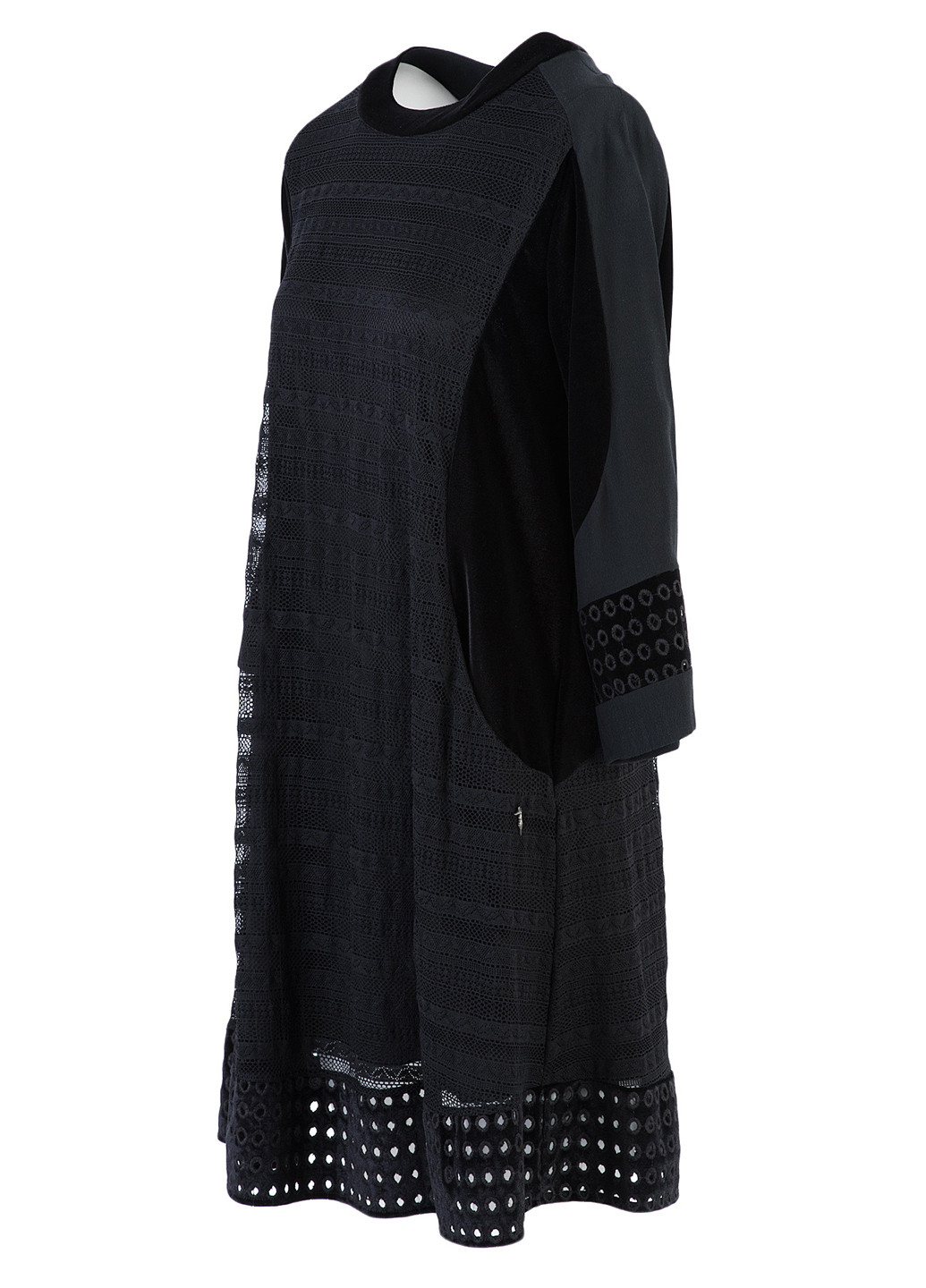 Черное кэжуал платье оверсайз Trussardi Jeans однотонное