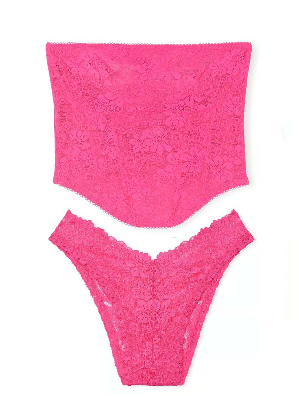 Розовый демисезонный комплект (бюстгальтер, трусики) Victoria's Secret