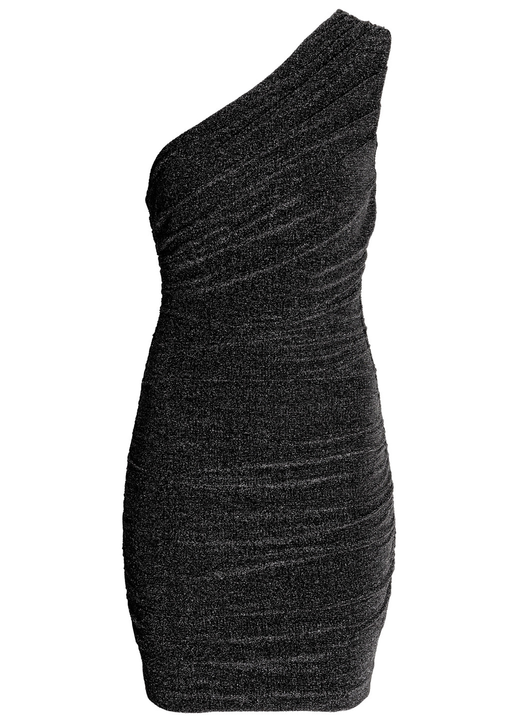 Черное кэжуал платье H&M меланжевое