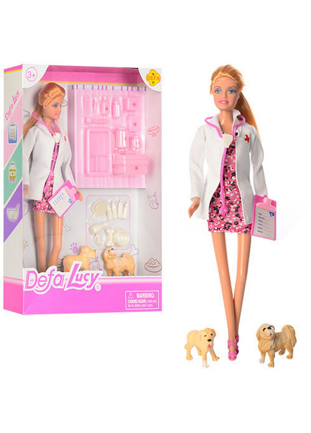 Кукла детская Барби 23х32,5х5 см Defa (253659336)