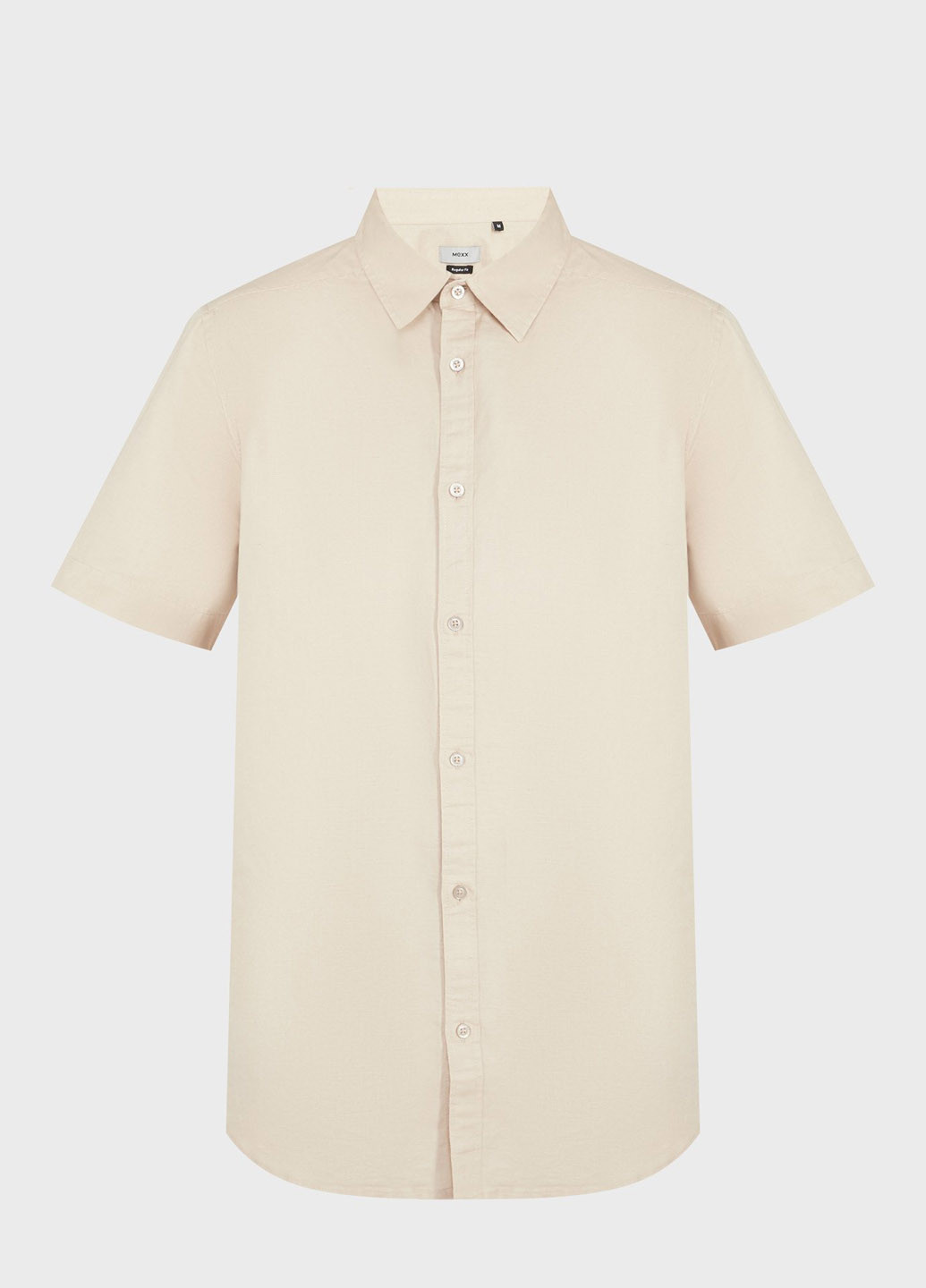 Бежевая кэжуал рубашка однотонная Mexx