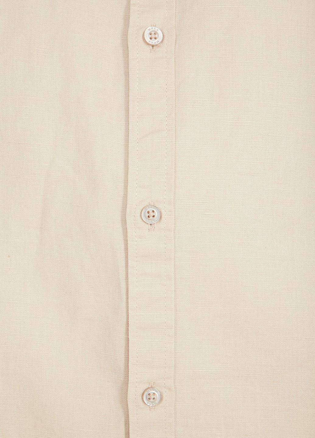 Бежевая кэжуал рубашка однотонная Mexx