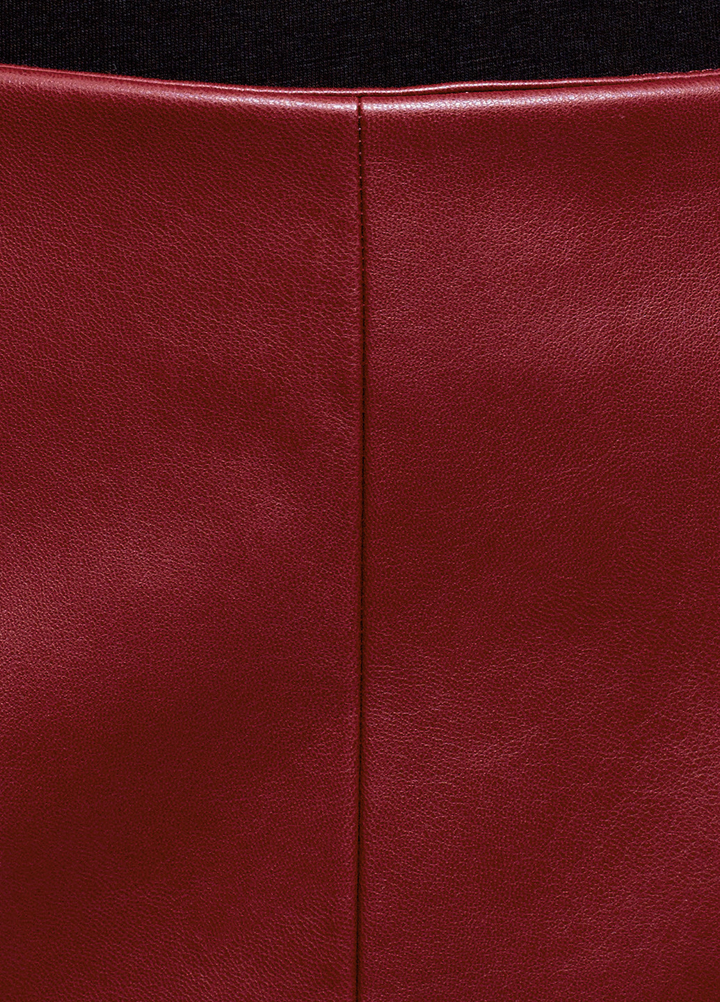 Темно-красная кэжуал однотонная юбка Oodji карандаш