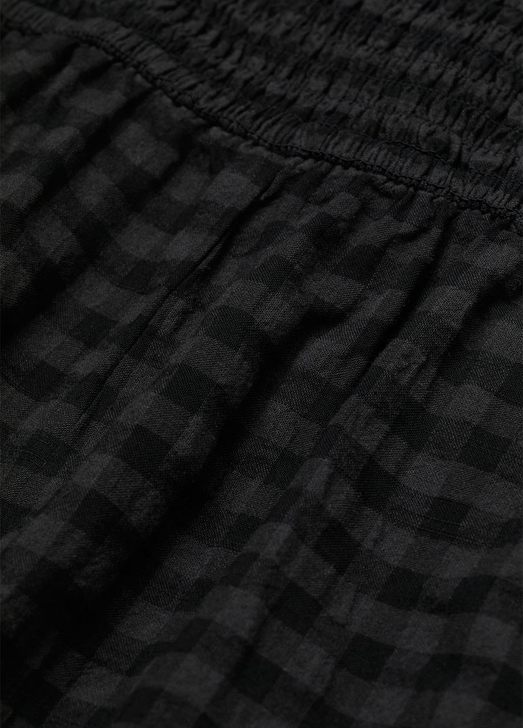 Комбинезон H&M комбинезон-шорты клетка чёрный кэжуал вискоза, хлопок