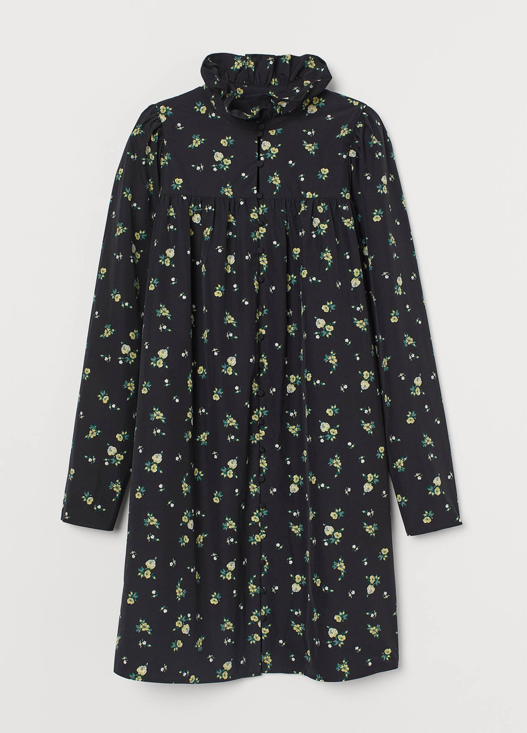 Комбинированное кэжуал платье а-силуэт H&M колор блок