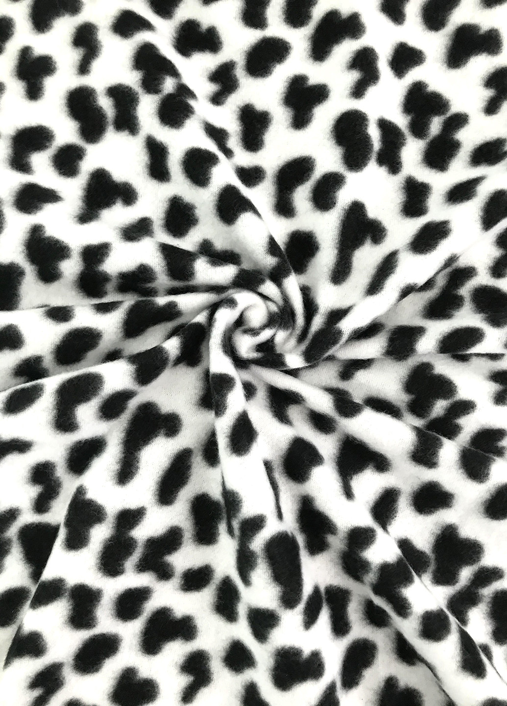 Плед флісовий "Леопард"щільний оксамитовий, 175*205см Mulberry-Home чорно-білий