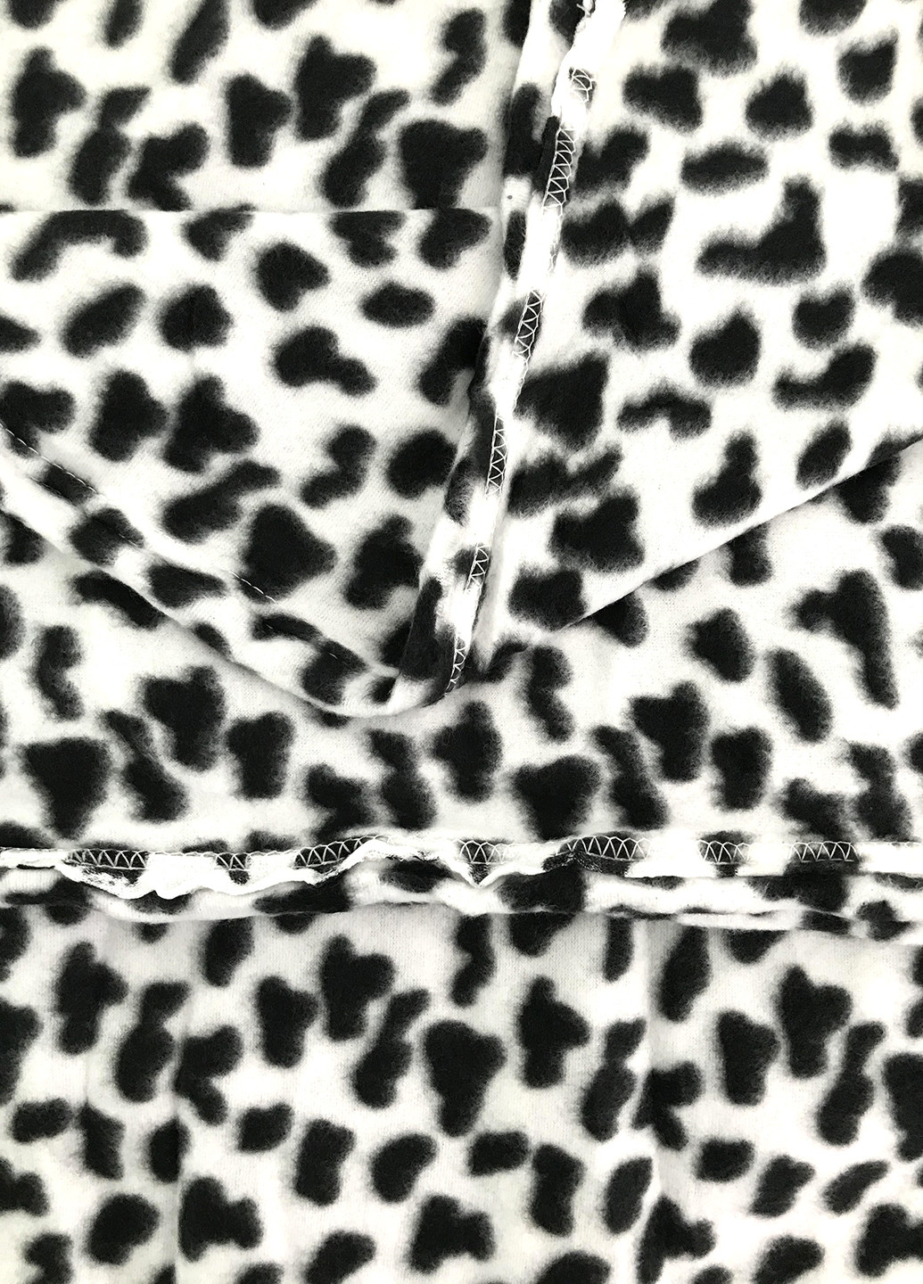 Плед флісовий "Леопард"щільний оксамитовий, 175*205см Mulberry-Home чорно-білий