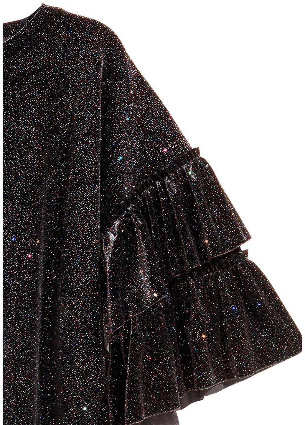 Черное кэжуал платье H&M меланжевое