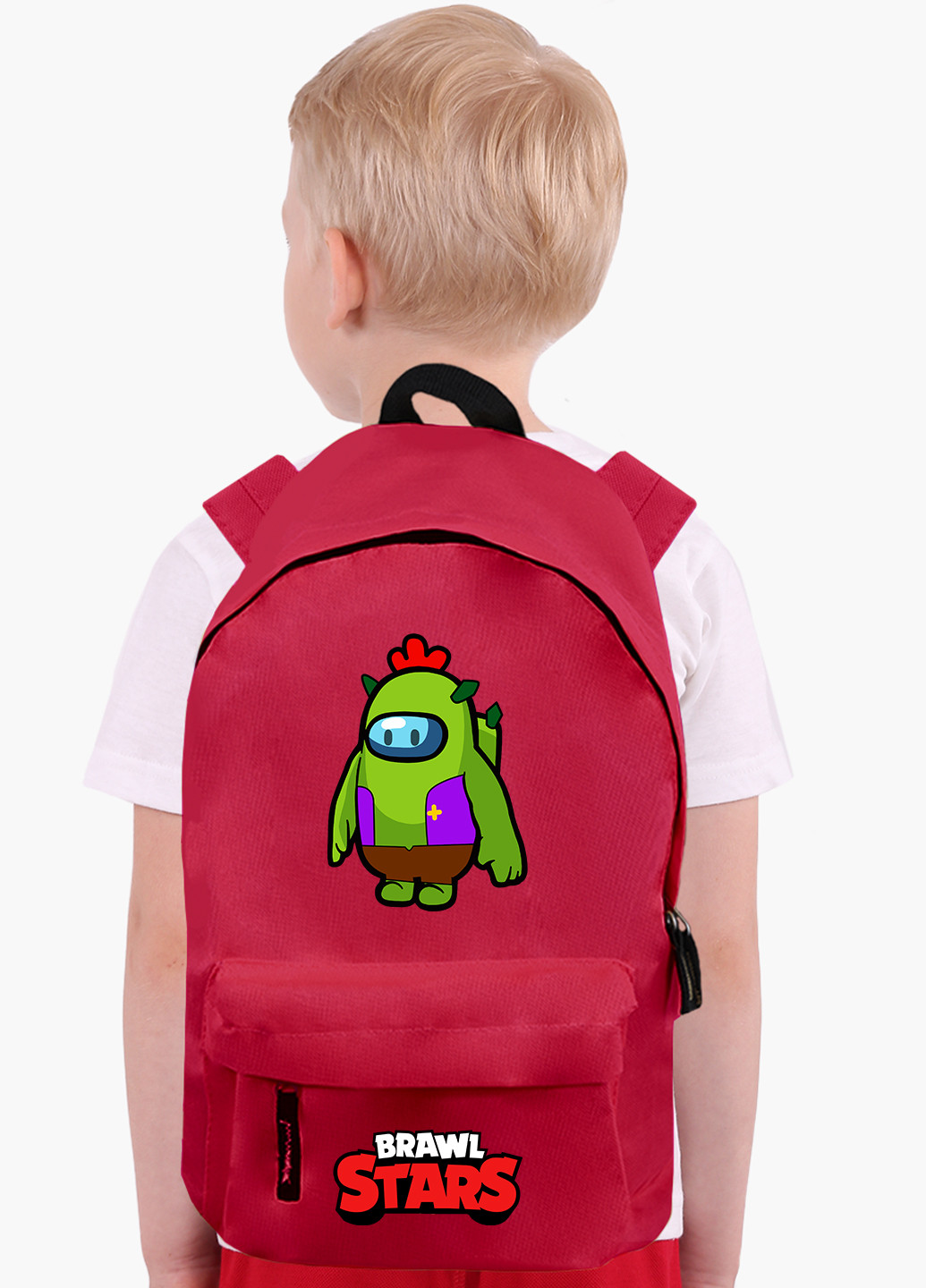 Детский рюкзак Спайк Бравл Старс Амонг Ас (Spike Brawl Stars with Pin Among Us) (9263-2590) MobiPrint (217832369)
