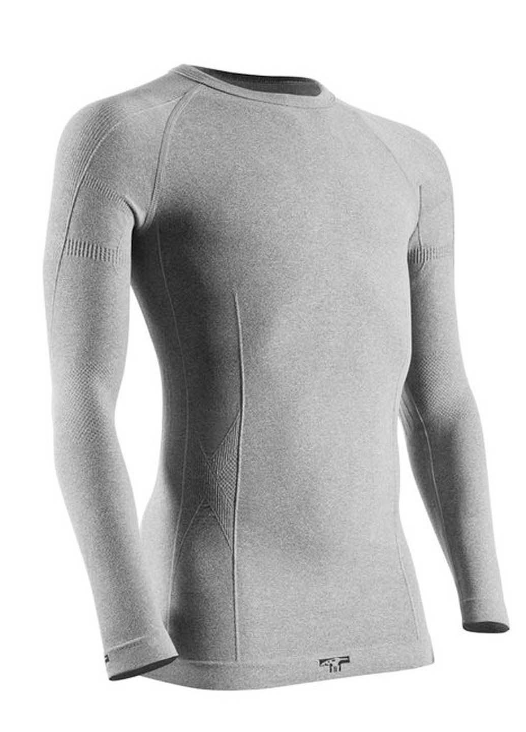 Комплект термобілизни Tervel светр + штани однотонний сірий спортивний