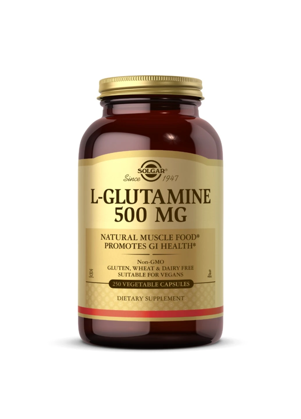L-Глютамін L-Glutamine 500 мг 250 капсул солгар Solgar (255363333)