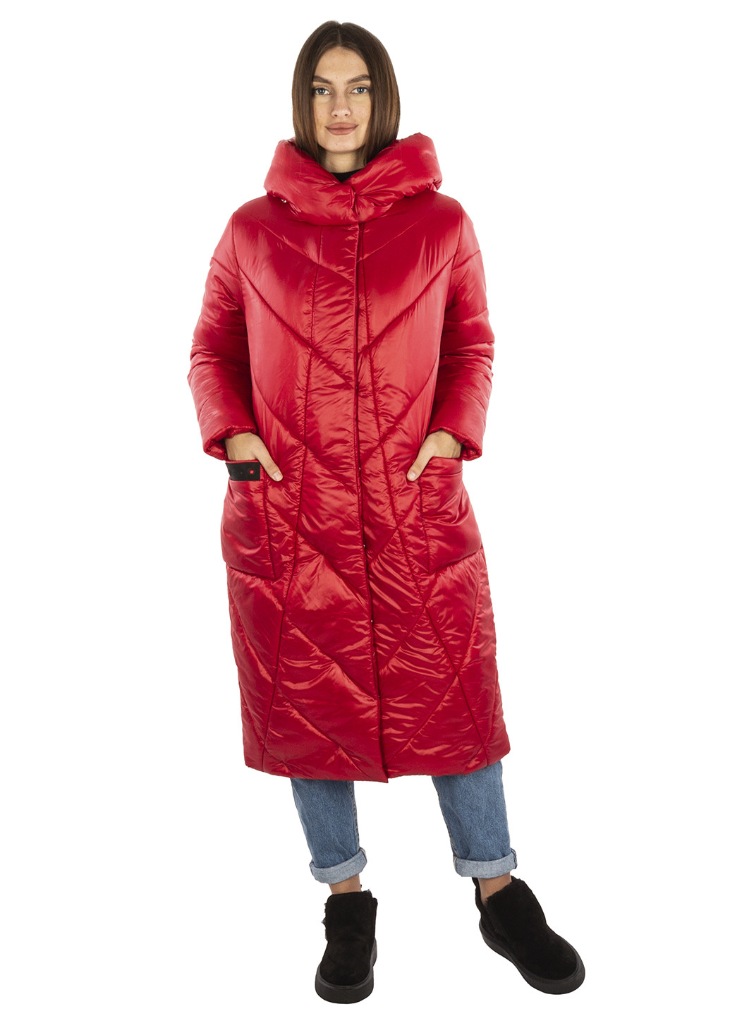 Красная демисезонная куртка пуховик Westland