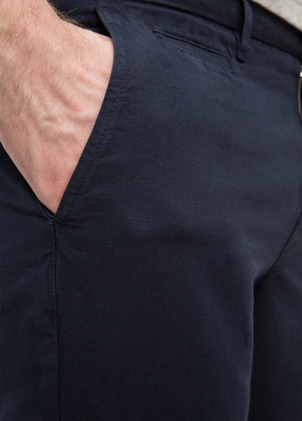 Темно-синие кэжуал демисезонные зауженные брюки Tommy Hilfiger