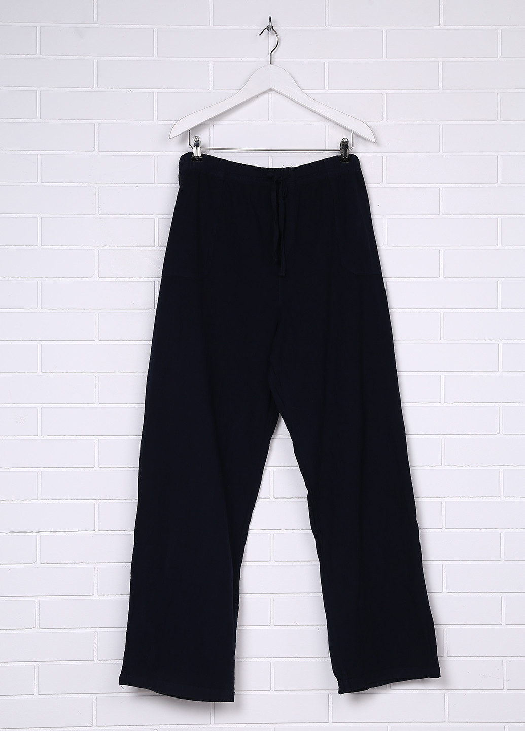 Темно-синие кэжуал летние брюки Basic Editions