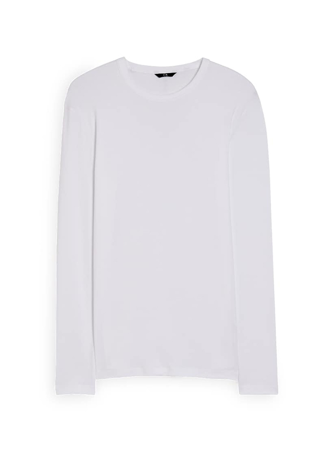 Белый демисезонный кэжуал лонгслив C&A однотонный