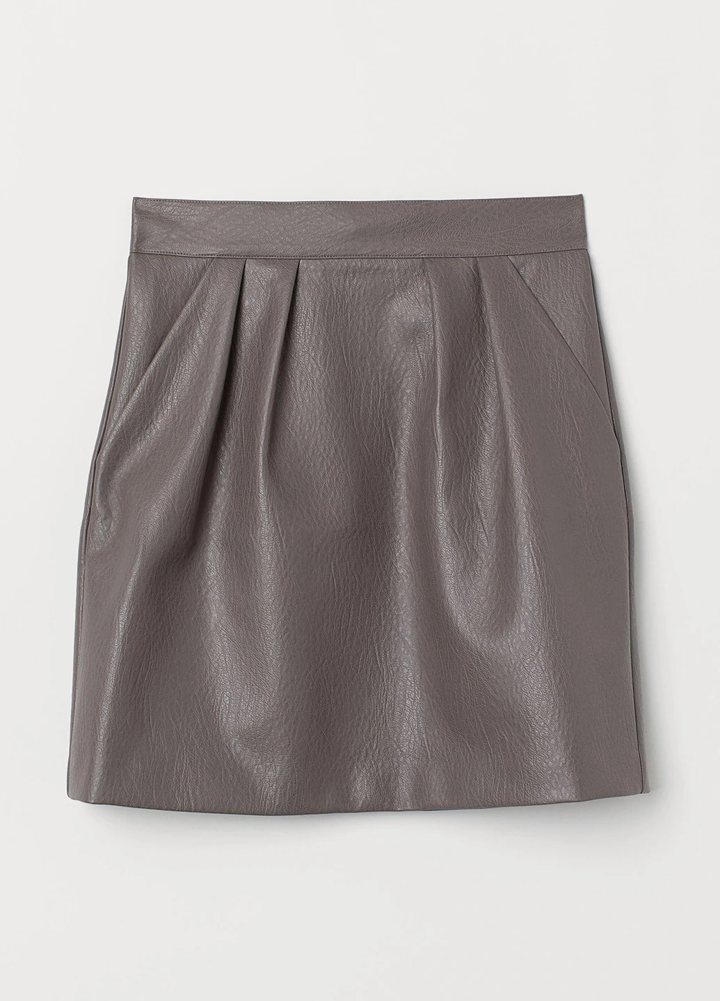 Серая кэжуал однотонная юбка H&M