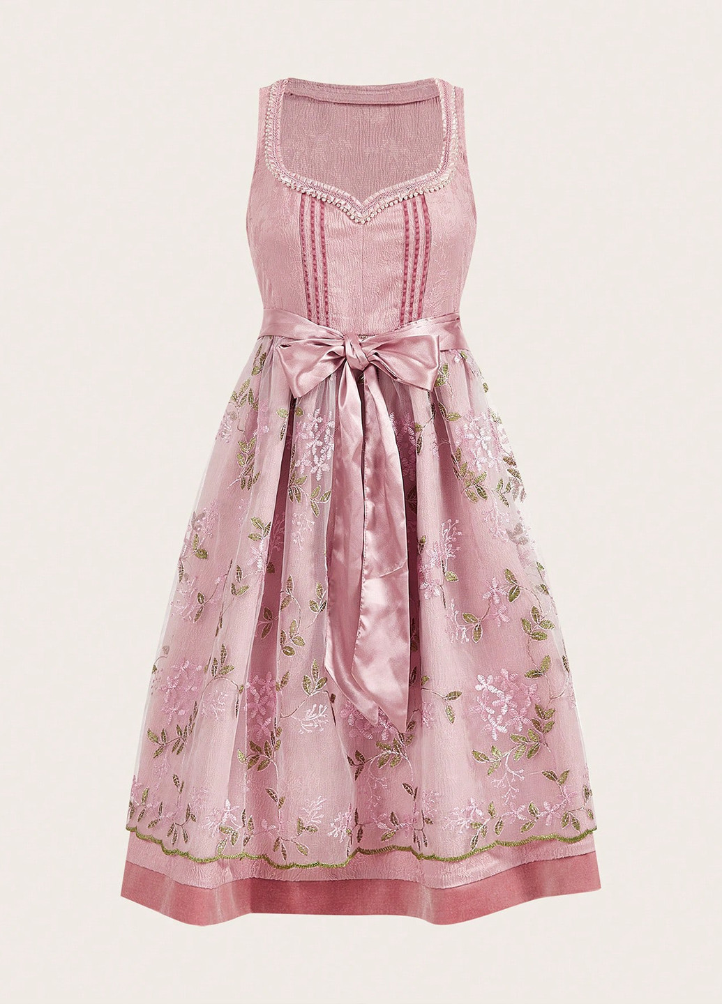 Розовое кэжуал платье клеш SHEIN однотонное