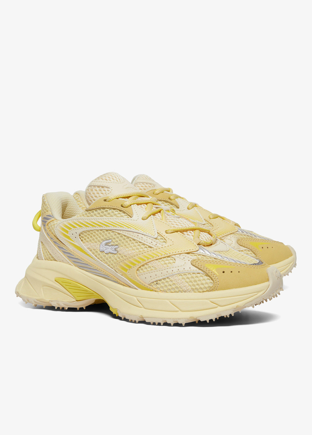 Желтые демисезонные кроссовки Lacoste