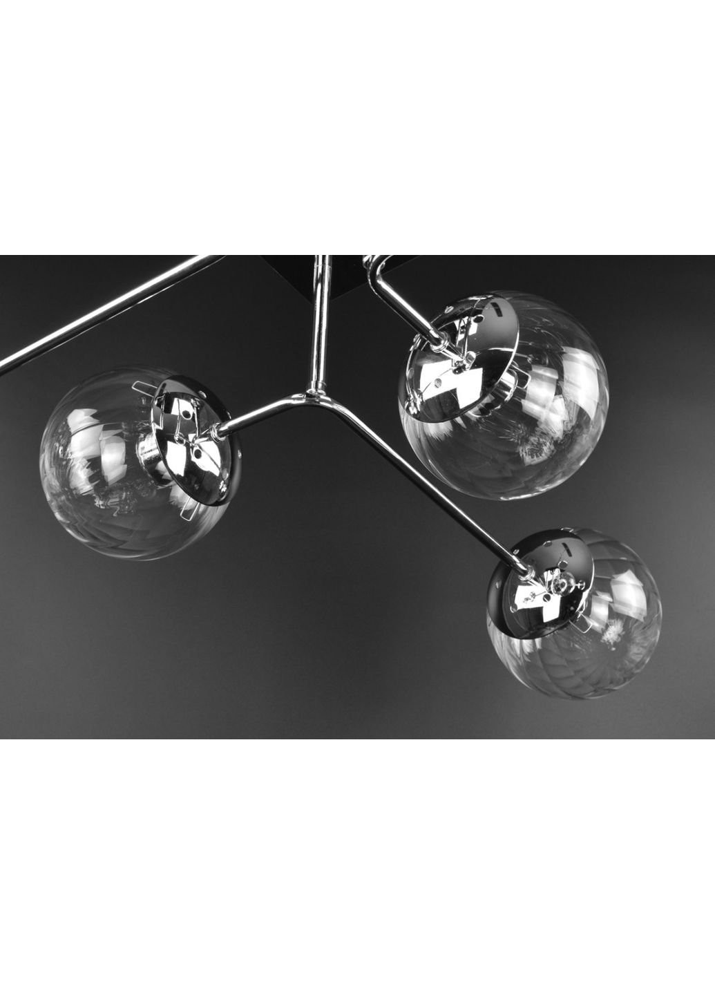 Люстра стельова на 6 лампочок 2693/6-cl Хром 21х72х78 см. Sunnysky (253629223)