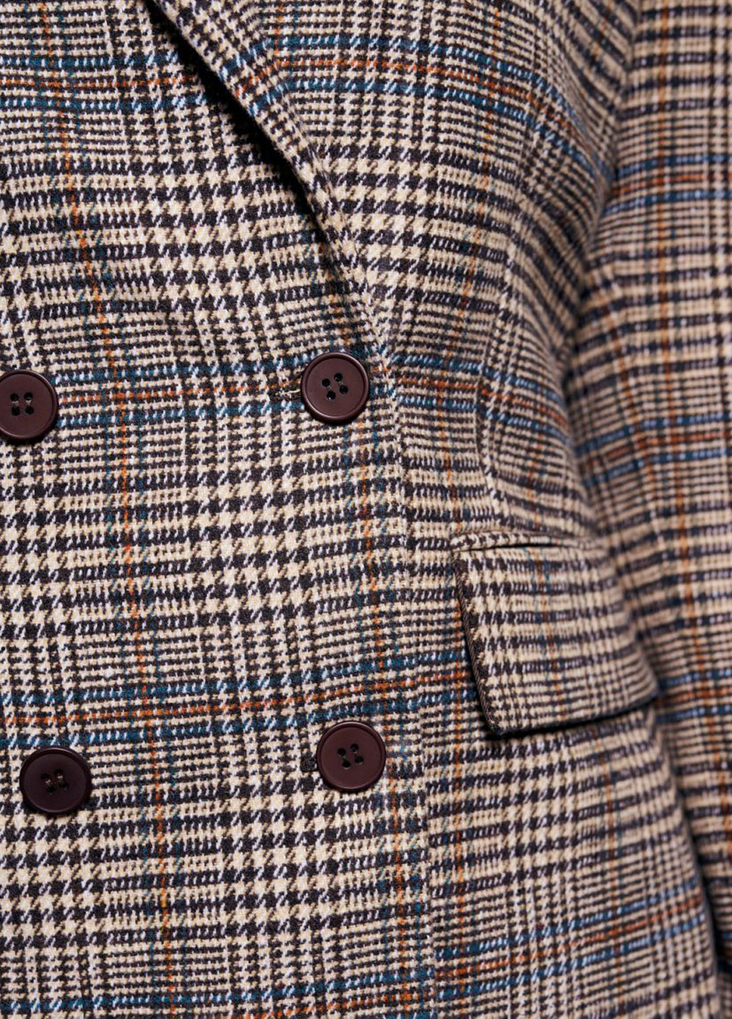 Цветной женский жакет JUL в клеточку - демисезонный