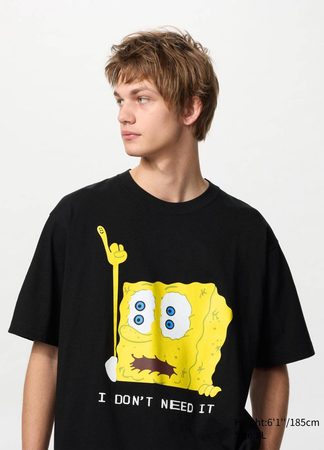 Черная футболка Uniqlo