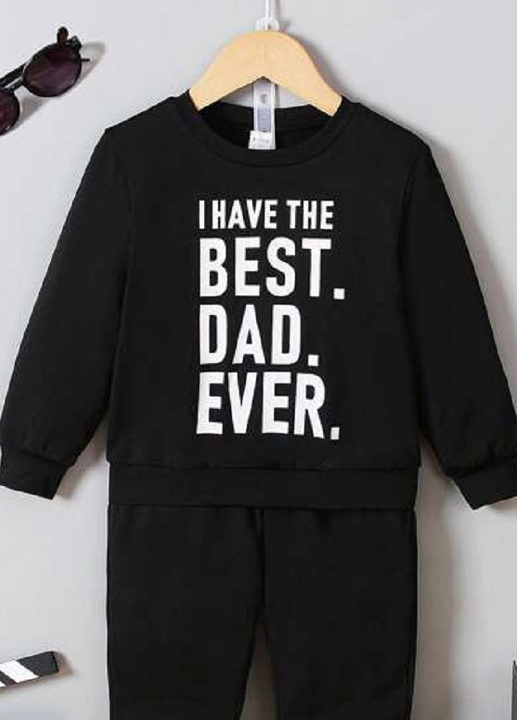 Черный свитшот SHEIN надпись без декора (328392009)