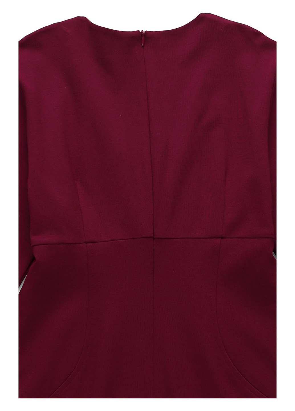 Бордова ділова сукня а-силует Slacks & Co. однотонна