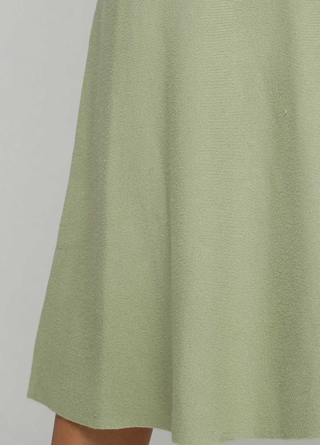 Оливковая кэжуал однотонная юбка Birginia клешированная