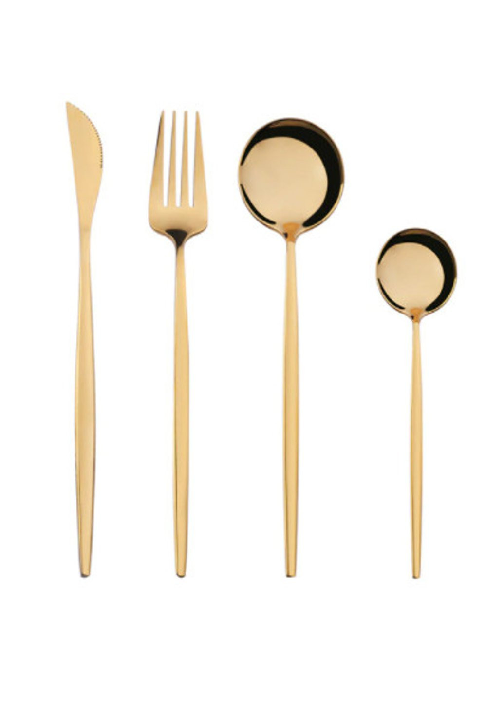 Набор столовых приборов 5946 4 предмета золотистый Power (254415411)