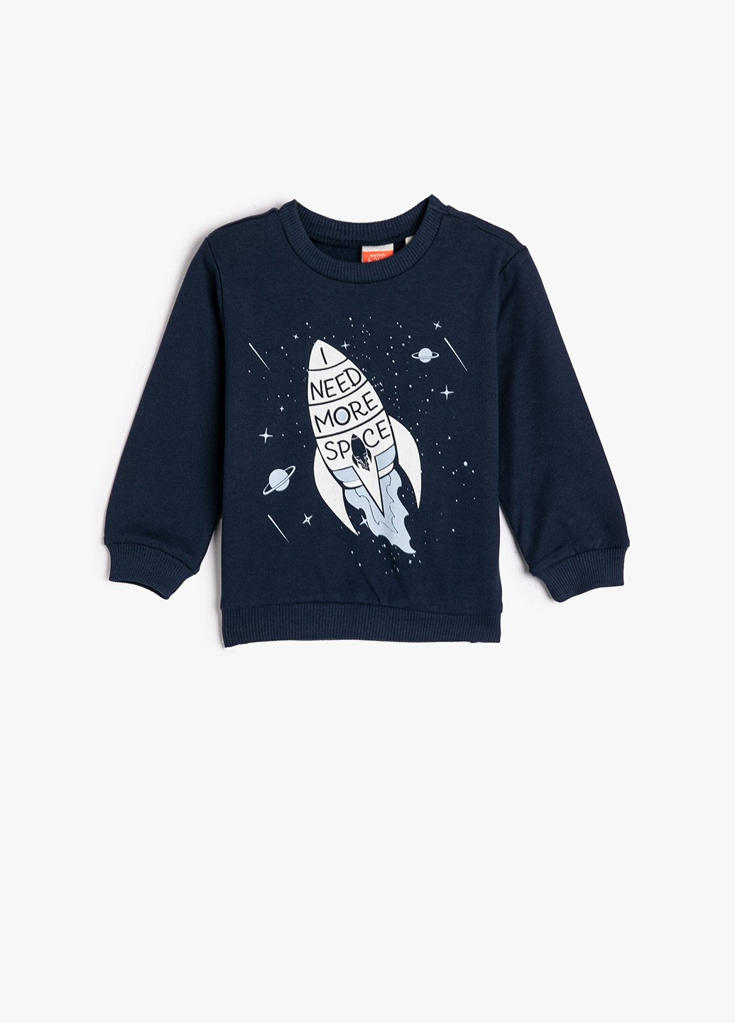 KOTON світшот космос темно-синій кежуал бавовна