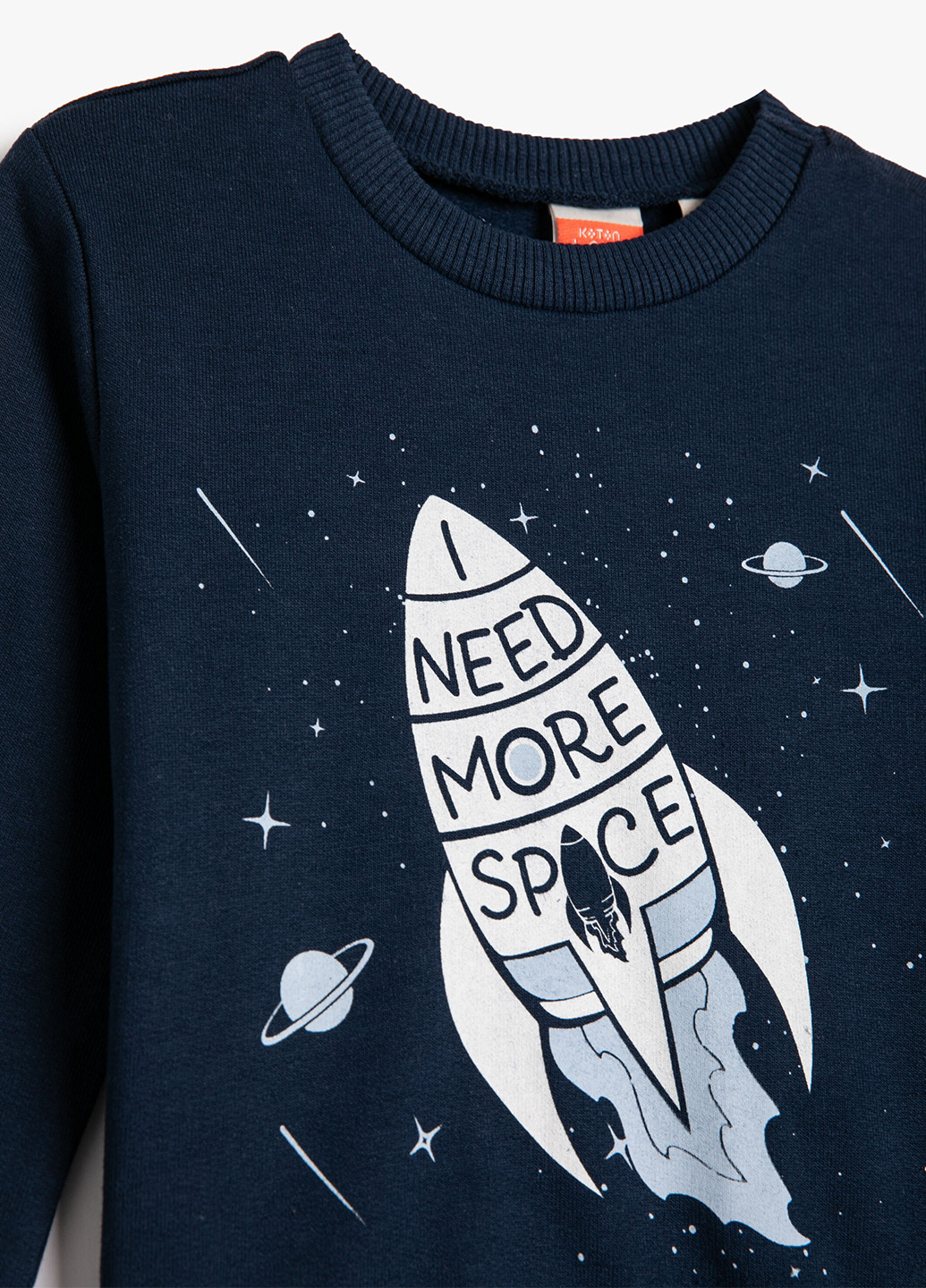 KOTON світшот космос темно-синій кежуал бавовна