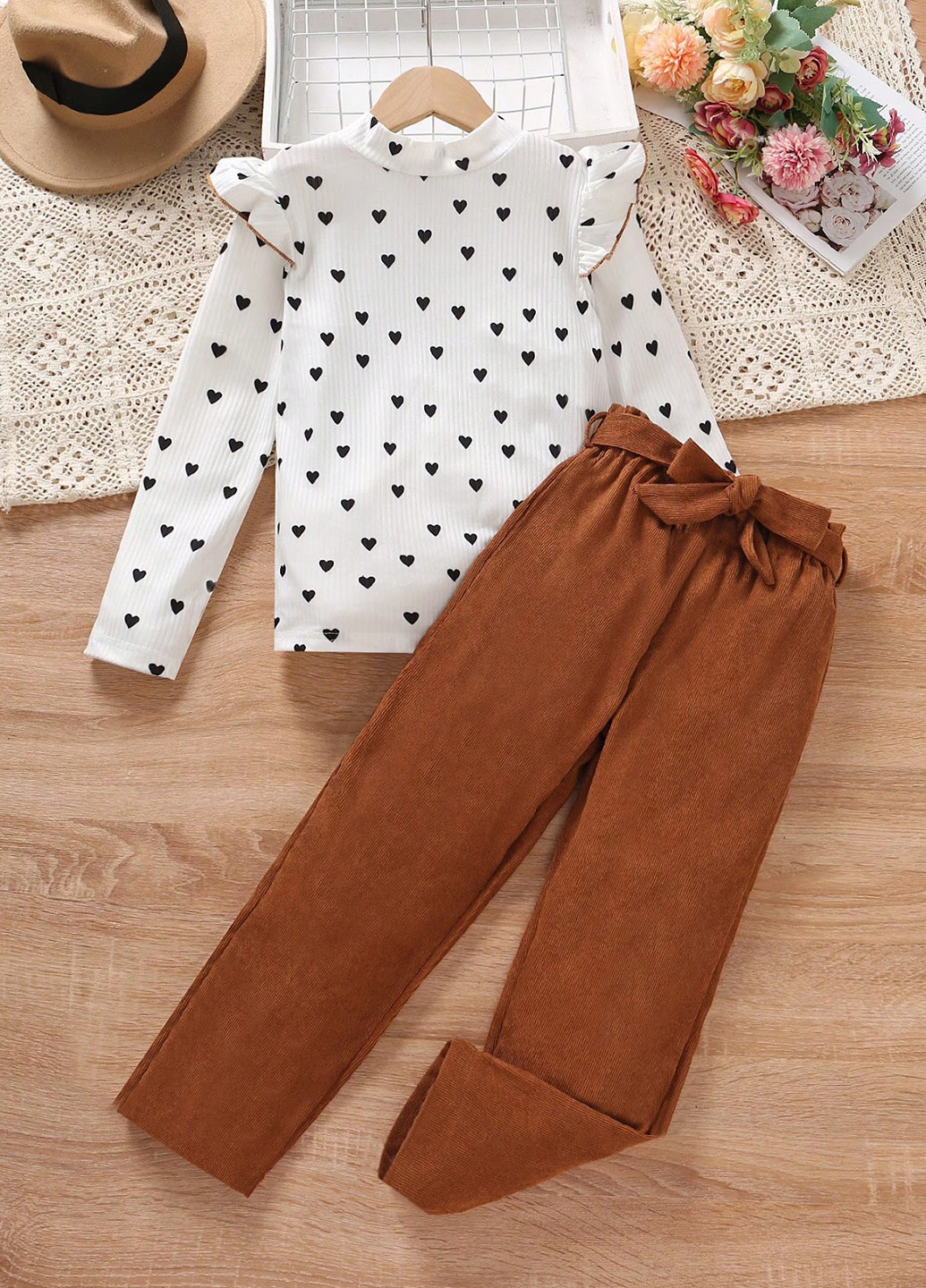 Комбінований демісезонний костюм (блуза, штани) брючний SHEIN