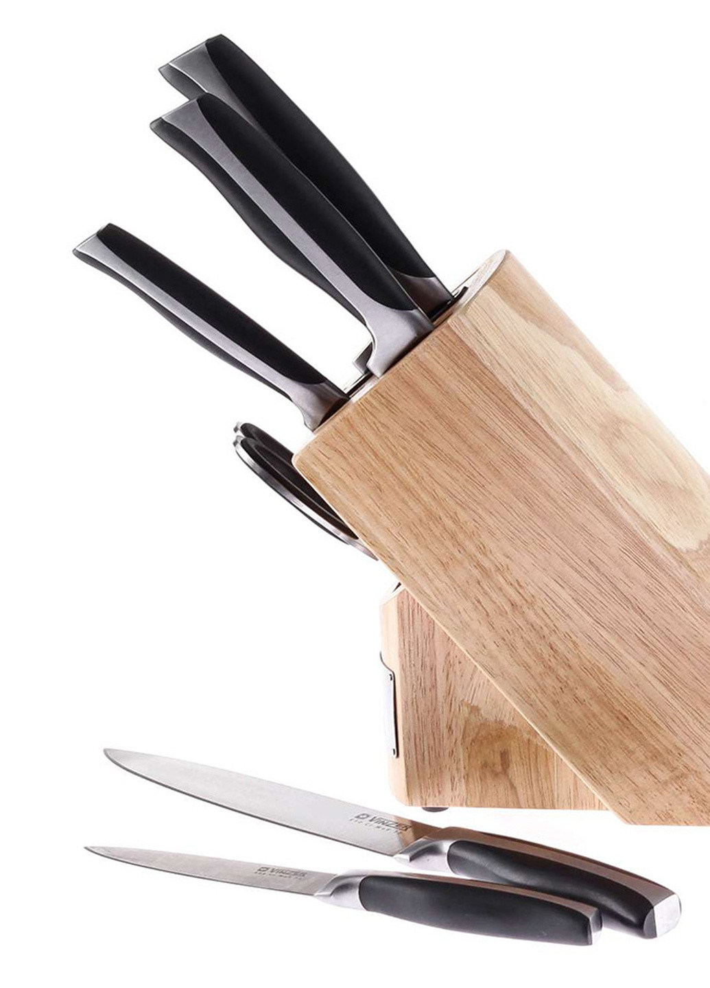 Набір ножів Chef 7 пр. (50119) Vinzer сірий, високовуглецева сталь
