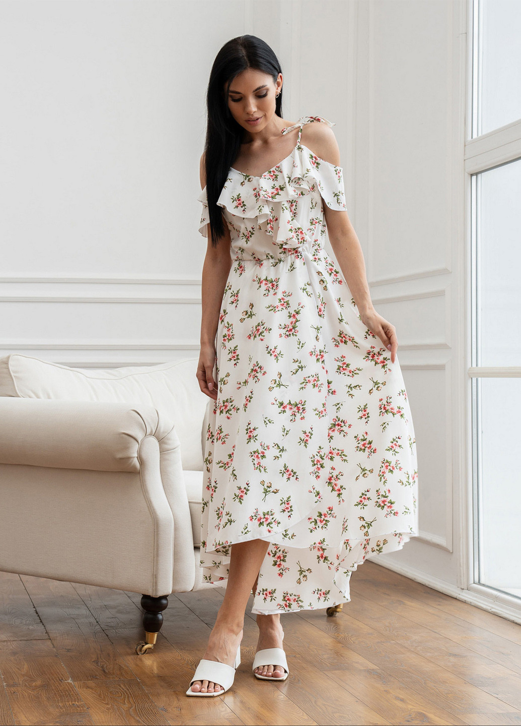 Летний женский сарафан NOVA VEGA в цветочек