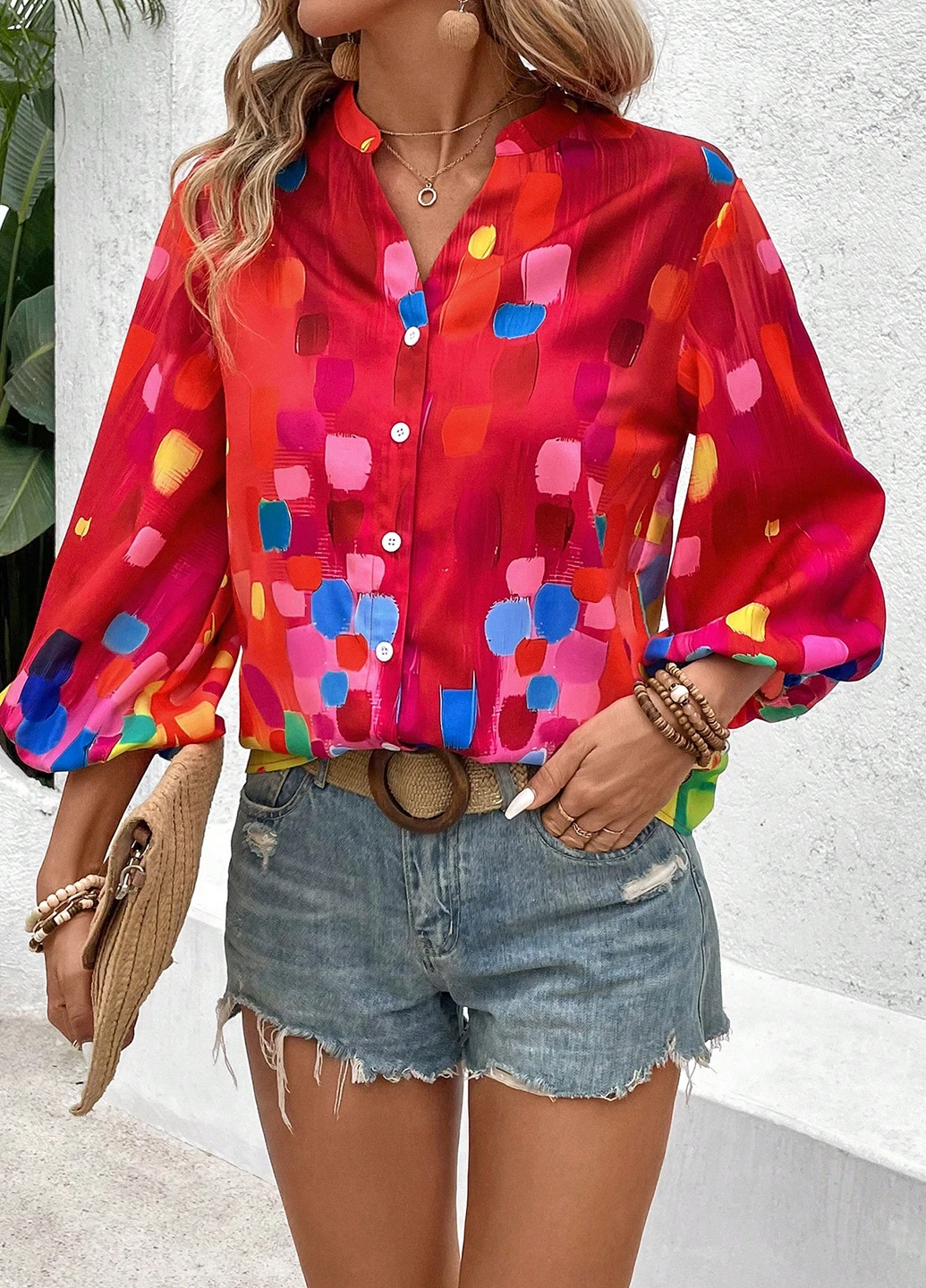 Комбінована блуза SHEIN
