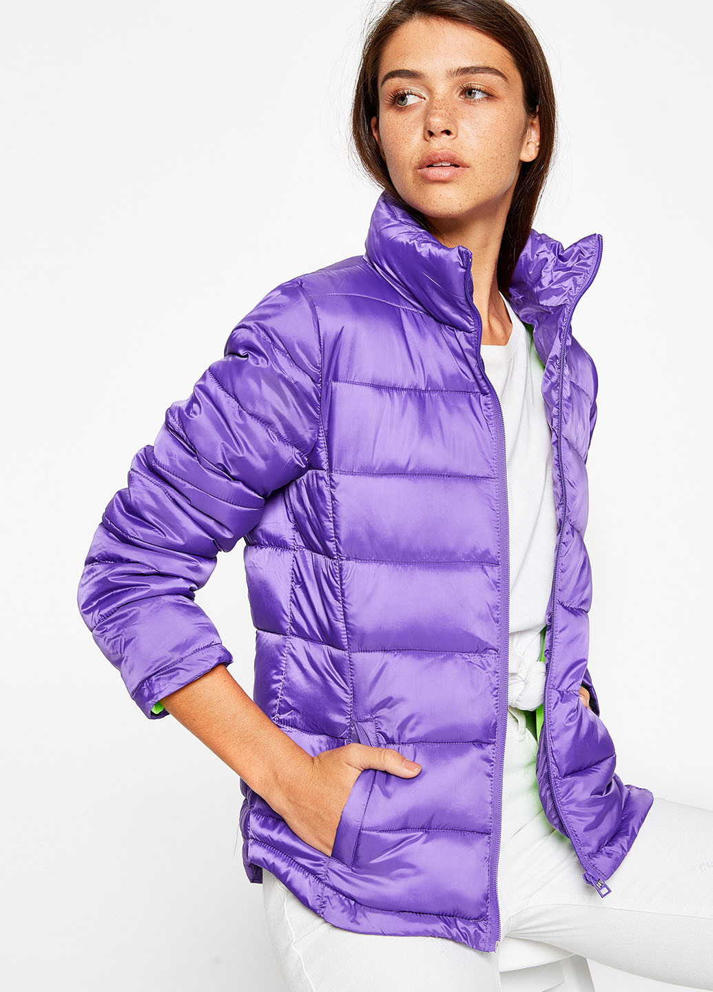 Фіолетова зимня куртка KOTON