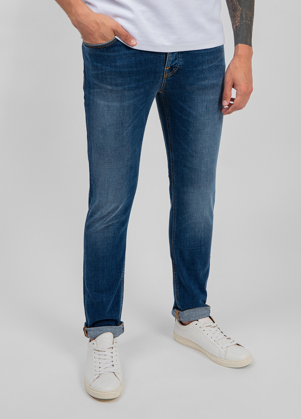 Сині джинси slim Nudie Jeans (238189926)